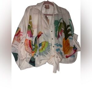 Tropical Print Women's Dolman top